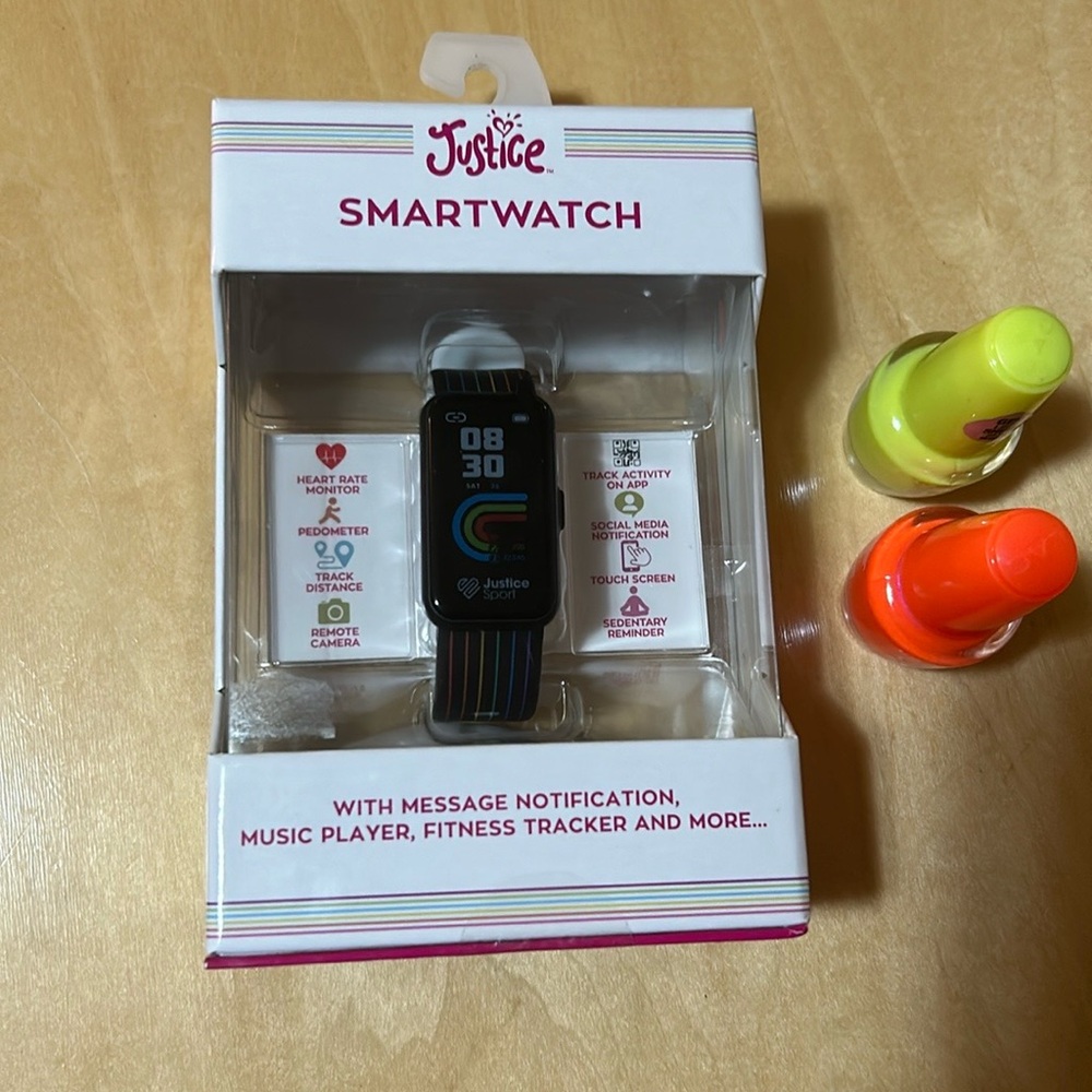 Smart watch with nail polish